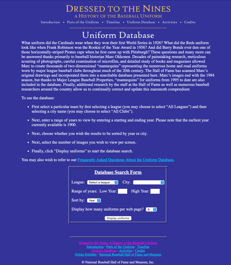 Uniform Database Dressed To The Nines Database – Cardinals Uniforms & Logos